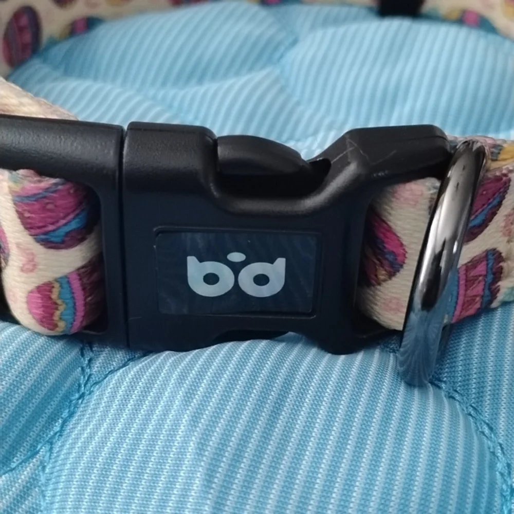 Patterned Dog Collar with Black Accents